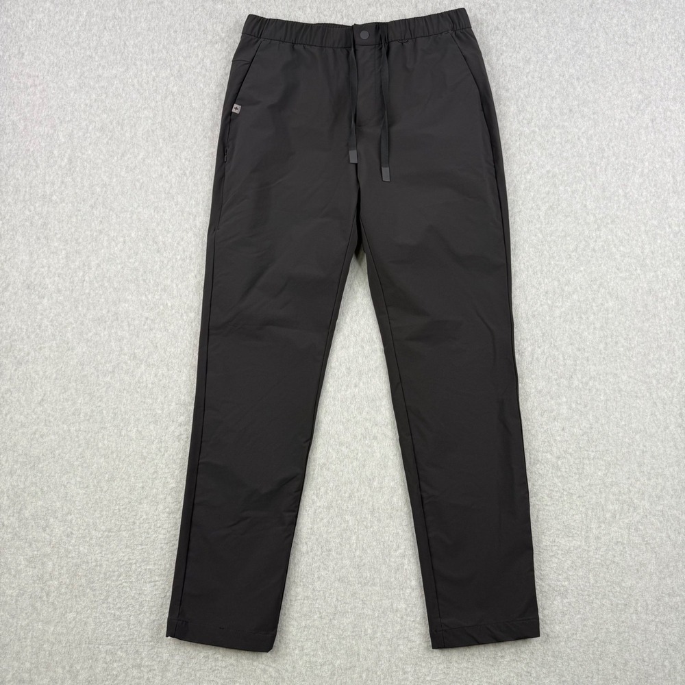 FIGS Pro Pants Mens Medium Black Scrub Joggers Stretch Drawstring Medical 30"